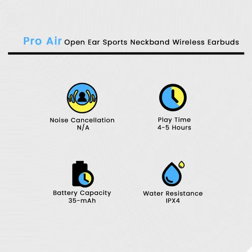 Sport Bluetooth Pro Air Neck Hanging Wireless Earphone